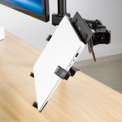 비보 [아마존베스트]VIVO Universal Adjustable 10 to 15.6 inch Laptop Mount Holder for VESA Compatible Monitor Arms, Notebook Tray Stand-LAP3