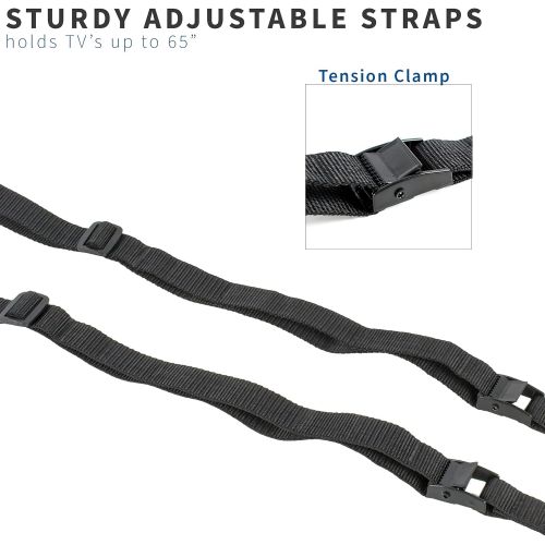 비보 [아마존베스트]VIVO TV Anti-Tip Heavy Duty Dual Cable, Non Tipping Safety Strap Kit for Flat Screen and Furniture Mounting STAND-SK02