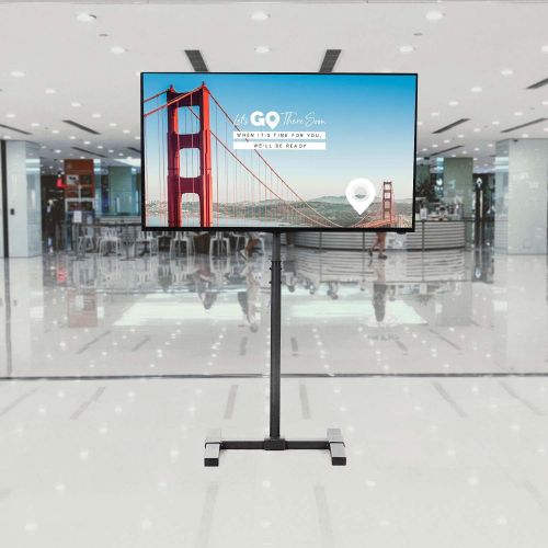 비보 [아마존베스트]VIVO TV Floor Stand for 13 to 42 inch Flat Panel LED LCD Plasma Screens, Portable Display Height Adjustable Mount STAND-TV07