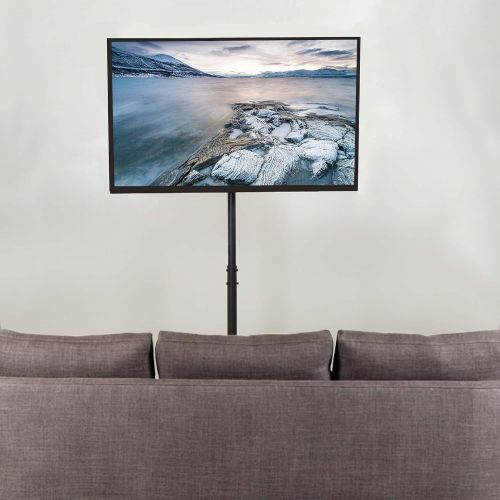 비보 [아마존베스트]VIVO TV Floor Stand for 13 to 42 inch Flat Panel LED LCD Plasma Screens, Portable Display Height Adjustable Mount STAND-TV07