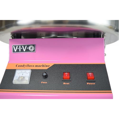 비보 Electric Commercial Cotton Candy MachineCandy Floss Maker Pink VIVO (CANDY-V001)