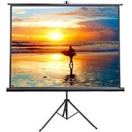 VIVO 100 Portable Indoor Outdoor Projector Screen, 100 Inch Diagonal Projection HD 4:3 Projection Pull Up Foldable Stand Tripod (PS-T-100)