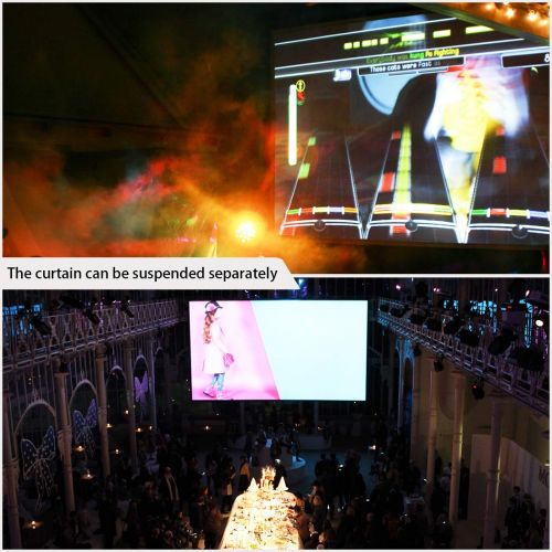 비보 VIVOHOME 17ft Indoor and Outdoor Inflatable Blow up Mega Movie Projection Screen
