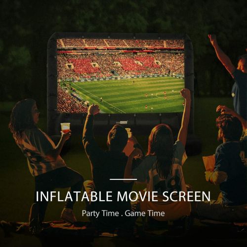 비보 VIVOHOME 17ft Indoor and Outdoor Inflatable Blow up Mega Movie Projection Screen