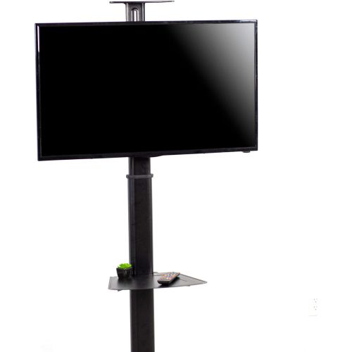 비보 VIVO Heavy Duty Universal TV Cart for 37 to 70 Flat Screen Panel | Mobile Rolling Trolley Stand with Wheels (STAND-TV09B)