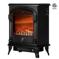 VIVOHOME 110V 20 Inch Portable Electric Fireplace Stove Heater with Flame Effect ETL Listed