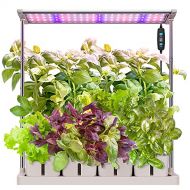 VIVOSUN Indoor Herb Garden Hydroponic Growing System, Plant Germination Starter Kits with Timed LED Grow Lamp, 4 Removable Water Tanks 29.5in Adjustable Height Smart Planter