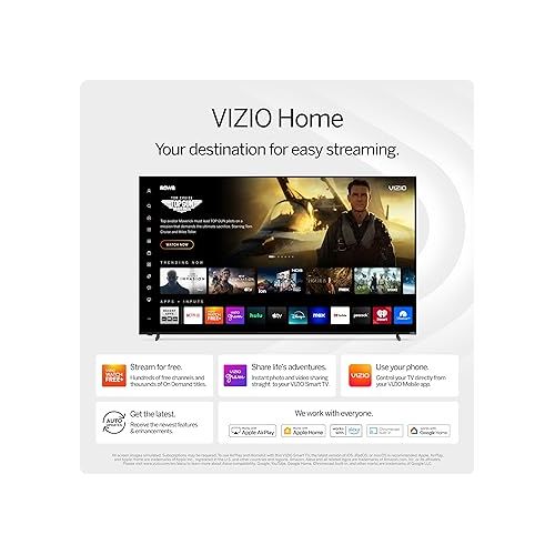  VIZIO 32 inch D-Series HD 720p Smart TV with Apple AirPlay and Chromecast Built-in, Alexa Compatibility, D32h-J, 2022 Model