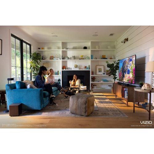  VIZIO V-Series 5.1 Home Theater Sound Bar with Dolby Audio, Bluetooth, Wireless Subwoofer, Voice Assistant Compatible, Includes Remote Control - V51x-J6