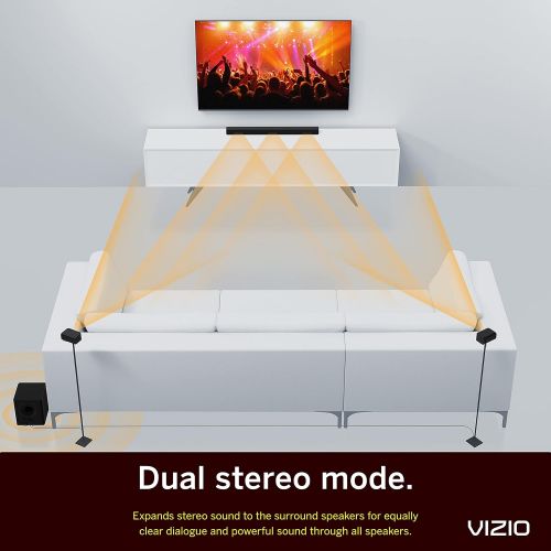  VIZIO V-Series 5.1 Home Theater Sound Bar with Dolby Audio, Bluetooth, Wireless Subwoofer, Voice Assistant Compatible, Includes Remote Control - V51x-J6