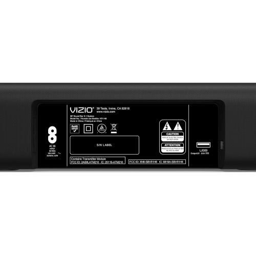  VIZIO V-Series 5.1 Home Theater Sound Bar with Dolby Audio, Bluetooth, Wireless Subwoofer, Voice Assistant Compatible, Includes Remote Control - V51x-J6