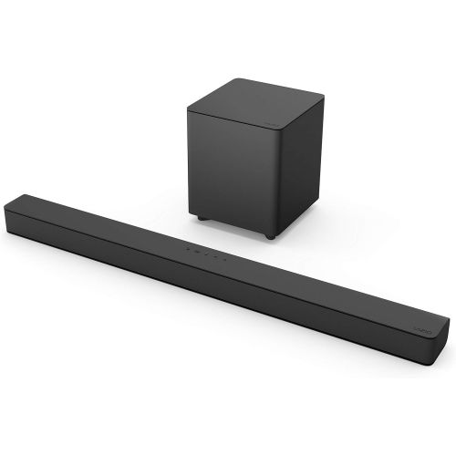  VIZIO V-Series 2.1 Home Theater Sound Bar with DTS Virtual:X, Wireless Subwoofer, Bluetooth, Voice Assistant Compatible, Includes Remote Control - V21-H8R