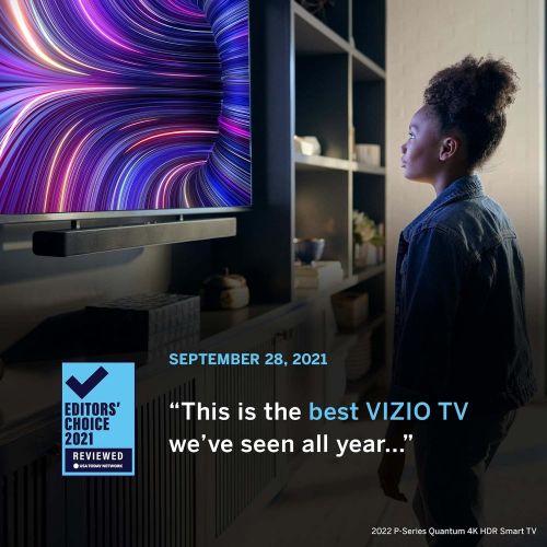  VIZIO 65-Inch P-Series 4K QLED HDR Smart TV w/Voice Remote, Dolby Vision, 4K 120Hz Gaming, Alexa Compatibility, P65Q9-J01, 2021 Model