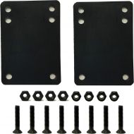 VJ Longboard Skateboard Riser Pads 6mm 12mm 14mm w Hardware Screw 1.25 1.5 1.75 2 inch, Black