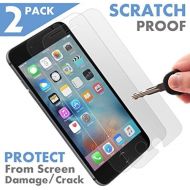 [아마존베스트]VK Voxkin [2 Pack] [ Premium ] Apple iPhone 7 Tempered Glass Screen Protector - Shield, Guard & Protect from Crash & Scratch - Anti Smudge, Fingerprint Resistant & Shatter Proof - Best Fron