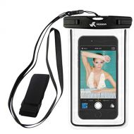 [아마존베스트]VK Voxkin [ Premium Quality ] Universal Waterproof Phone Holder with ARM Band & Lanyard - Best Grade Water Proof, Dustproof, Snowproof & Shockproof Pouch Bag Case for iPhone, Android and All