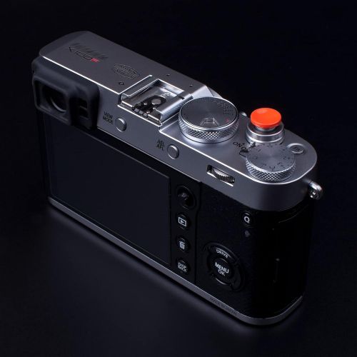  VKO Soft Metal Shutter Release Button Compatible with Fujifilm X-T30 X-T3 X100F X-T20 X-PRO2 XPRO-3 X30 X100T X100S X-E2 X-T10 X-T4 RX10 II III IV Camera Black Red Orange 11mm Conc