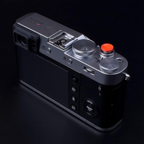  VKO Orange Soft Metal Shutter Release Button Compatible with Fujifilm X-T4 X-T30 X-T3 X100F X-T20 X-PRO2 XPRO-3 X-T2 X30 X100T X100S X-E2S X-T10 Camera 11mm Concave 10mm Convex Sur