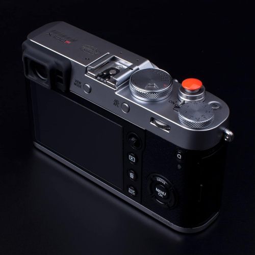  VKO Soft Metal Shutter Release Button Compatible with Fujifilm X-T30 X-T3 X100F X-T20 X-PRO2 X30 X100T X100S X-E2 X-T2 X-T10 M3 M6 M7 M8 M9 M10 Camera Black Red Orange 10mm Convex