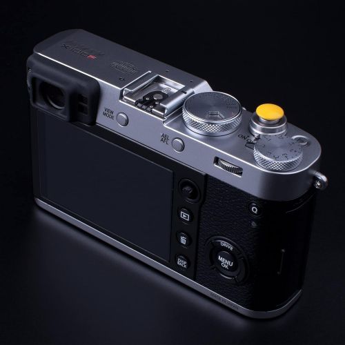  VKO Yellow Soft Metal Release Button Compatible with Fujifilm X-T4 X-T30 X-T3 X-T20 X100F X-PRO2 XPRO-3 X20 X30 X100 X100T X100S X-E1 X-E2 X-T2 X-T10 Camera (11mm Concave 10mm Conv
