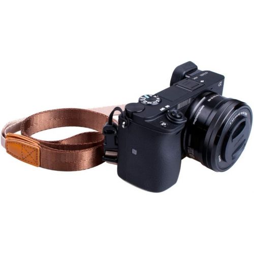  VKO Film Camera Strap, Quick Release Slim Camera Strap Compatible with Canon Nikon Sony Mirrorless Camera, SLR, Medium DSLR Camera Coffee