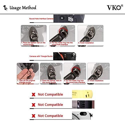  VKO Camera Strap, Camera Rope Strap Neck Shoulder Strap Compatible with Sony Canon Nikon Fuji Mirrorless DSLR SLR Camera 100cm Green