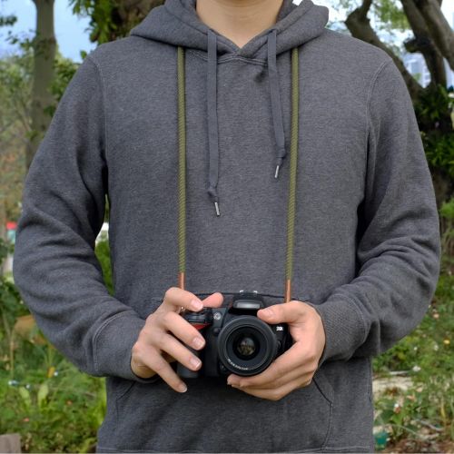  VKO Camera Strap, Camera Rope Strap Neck Shoulder Strap Compatible with Sony Canon Nikon Fuji Mirrorless DSLR SLR Camera 100cm Green