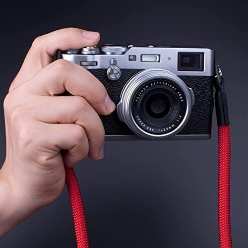  VKO Camera Strap Rope Compatible with Sony Canon Nikon Fuji DSLR SLR Mirrorless Camera Rope Strap 100cm Red
