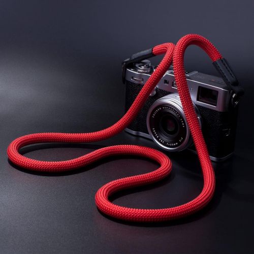  VKO Camera Strap Rope Compatible with Sony Canon Nikon Fuji DSLR SLR Mirrorless Camera Rope Strap 100cm Red