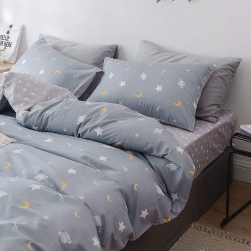  VM VOUGEMARKET Birds Duvet Cover Set Queen,3 Pieces Cotton Girls Cute Love Bird Duvet Cover with 2 Pillowcases,Lightweight Luxury Bedding Set -Full/Queen,Love Birds