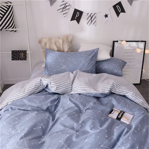  VM VOUGEMARKET Birds Duvet Cover Set Queen,3 Pieces Cotton Girls Cute Love Bird Duvet Cover with 2 Pillowcases,Lightweight Luxury Bedding Set -Full/Queen,Love Birds