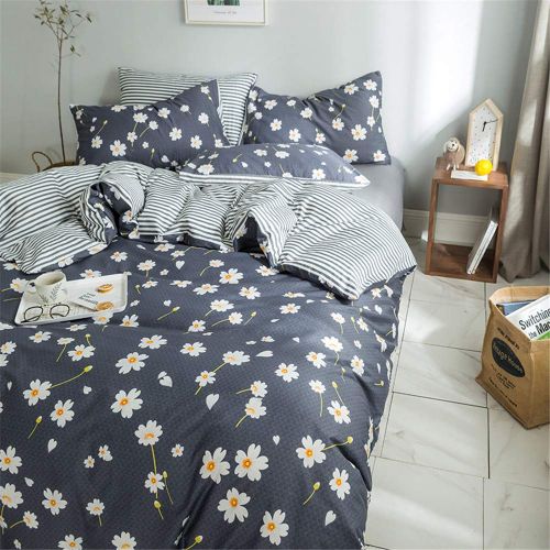  VM VOUGEMARKET Birds Duvet Cover Set Queen,3 Pieces Cotton Girls Cute Love Bird Duvet Cover with 2 Pillowcases,Lightweight Luxury Bedding Set -Full/Queen,Love Birds