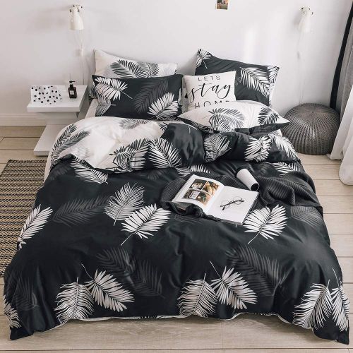  VM VOUGEMARKET Birds Duvet Cover Set Queen,3 Pieces Cotton Girls Cute Love Bird Duvet Cover with 2 Pillowcases,Lightweight Luxury Bedding Set -Full/Queen,Love Birds