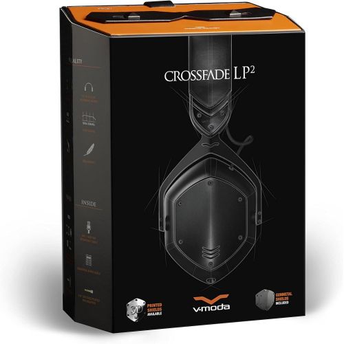  V-MODA Crossfade LP2 Vocal Limited Edition Over-Ear Noise-Isolating Metal Headphone - Matte Black