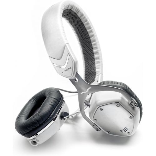  V-MODA Crossfade M-80 Vocal On-Ear Noise-Isolating Metal Headphone, White Silver