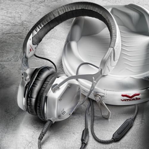  V-MODA Crossfade M-80 Vocal On-Ear Noise-Isolating Metal Headphone, White Silver