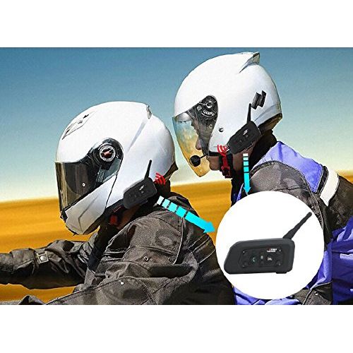  VNETPHONE Bluetooth Motorcycle Helmet headset kit up to 6 Riders Support wireless intercom Interphone, GPS A2DP stereo music stream;waterproof specially designed for motorcycle rid