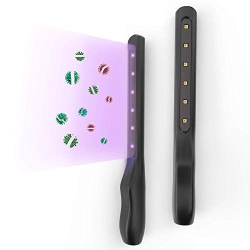  VNOOKY UV Light Sanitizer Wand, Handheld UVC Disinfection Light, Kills 99% of Germs Viruses, Bacteria,Portable UV Sterilizer Lamp without Chemicals, for Household, Office, Hotel, Travel a