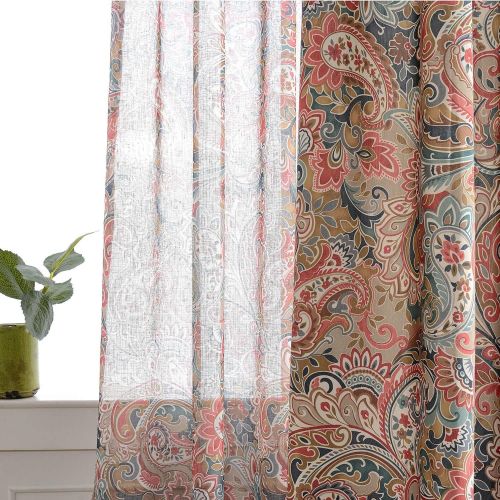  VOGOL Birds Curtains for Living Room Bedroom Grommet Curtain Print Magpie DrapePanel for BoysGirls Bedroom, 2 Panels W60 x L106 inch