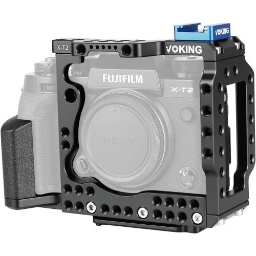  Voking Aluminum Alloy VK-XT2C Camera Video Cage with Detachable Quick Release Plate fits Fujifilm X-T2