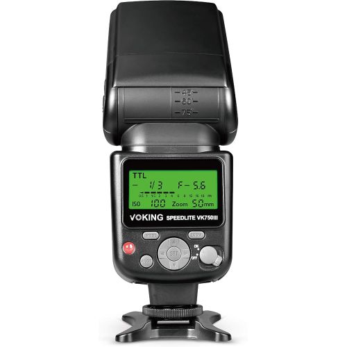  VOKING VK750III Remote TTL Camera Flash Speedlite with LCD Display Compatible with Nikon D3500 D3400 D3300 D3200 D5600 D850 D750 D7200 D5300 D5500 D500 D7100 D3100 and Other DSLR C