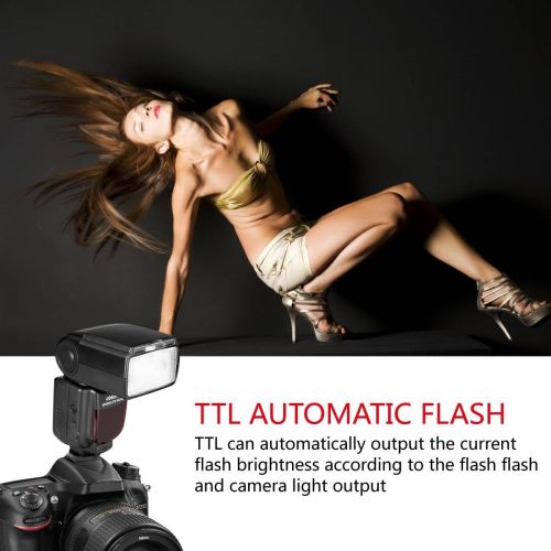  VOKING VK750III Remote TTL Camera Flash Speedlite with LCD Display Compatible with Nikon D3500 D3400 D3300 D3200 D5600 D850 D750 D7200 D5300 D5500 D500 D7100 D3100 and Other DSLR C