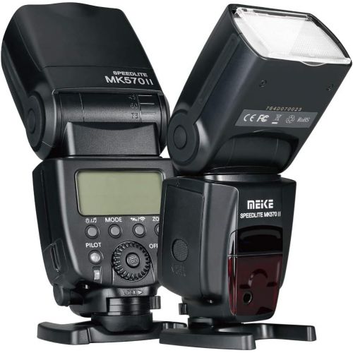  VOKING Meike MK570II Manual Camera Flash Speedlite with LCD Display Compatible with Nikon Pentax Panasonic Olympus Fujifilm DSLR Mirrorless Cameras with Hot Shoe