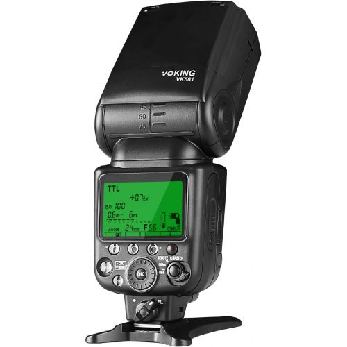  [아마존베스트]Voking VK581C TTL High Speed Sync Master Camera Flash Speedlite for Canon EOS 70D 77D 80D Rebel T7i T6i T6s T6 T5i T5 T4i T3i and so on