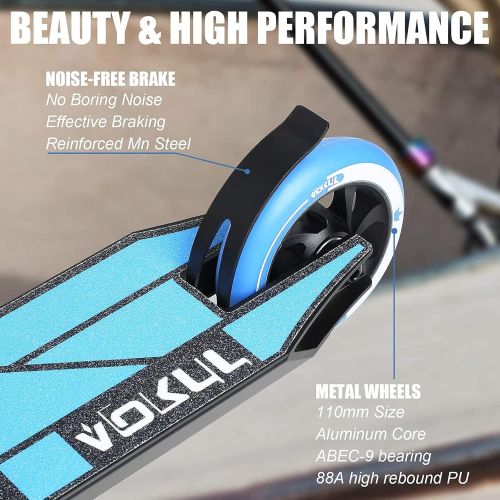  VOKUL K1 Pro Trick Scooter Stunt Scooter, for Kids 8 Years and Up,Teens,Adults - Best Entry Level Freestyle Stunt Scooter for ,Boys,Girls - Freestyle Skate Park Street Scooter