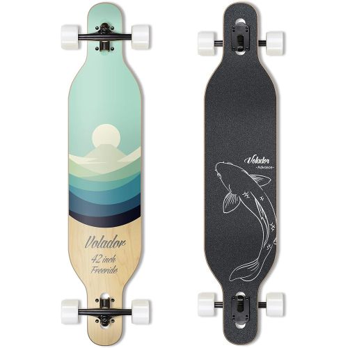  VOLADOR 42inch Freeride Longboard Complete Cruiser ( Drop Through Deck - Camber concave )