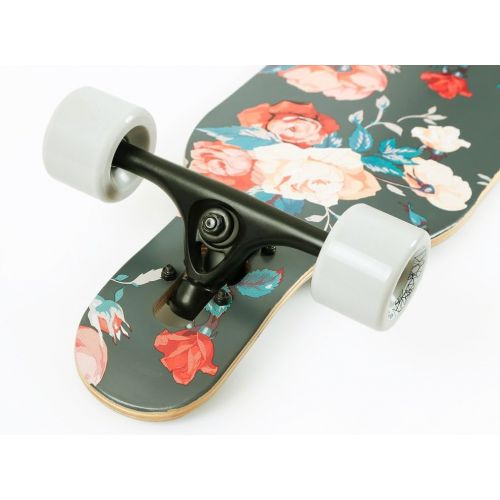  [아마존베스트]VOLADOR 42inch Freeride Longboard Complete Cruiser (Drop Through Deck - Camber concave)