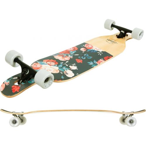  [아마존베스트]VOLADOR 42inch Freeride Longboard Complete Cruiser (Drop Through Deck - Camber concave)