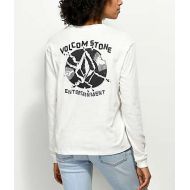 VOLCOM Volcom Arm Candy White Long Sleeve T-Shirt