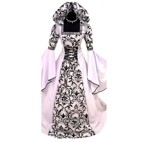  VOLOER Medieval Victorian Renaissance Gothic Wedding Dress US Ship